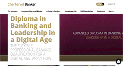 Desktop Screenshot of charteredbanker.com